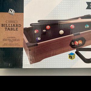 Tabletop Billiard Game Brand New Never Opened
